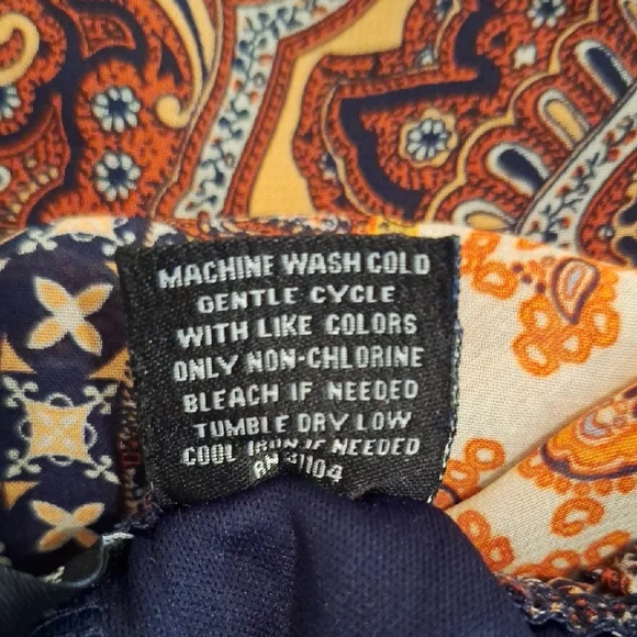 New Directions Multicolor Patchwork Blouse. Excellent Condition NWOT Size Med - Picture 9 of 9